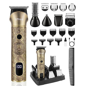 Ufree Beard Trimmer: 7-in-1 Grooming Kit for Men