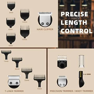 Ufree Beard Trimmer: 7-in-1 Grooming Kit for Men