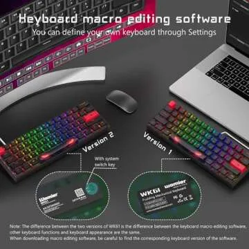 Womier 60% Mechanical RGB Keyboard with Customizable Features