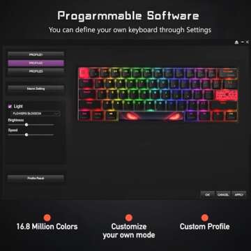 Womier 60% Mechanical RGB Keyboard with Customizable Features