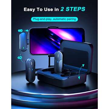 VIOK Wireless Lavalier Microphone for iPhone and iPad