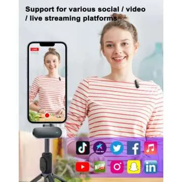 VIOK Wireless Lavalier Microphone for iPhone and iPad