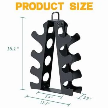 Compact Dumbbell Rack for Home Gym Organization and Style