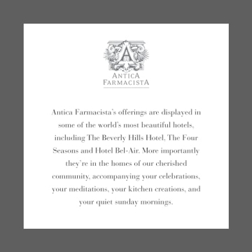 Antica Farmacista Orange Blossom Lilac Jasmine Bubble Bath 15.8 Fl Oz