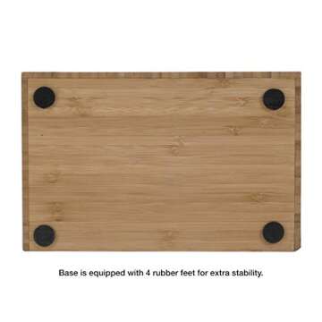 MobileVision Bamboo Makeup Organizer - Eco-Friendly & Stylish