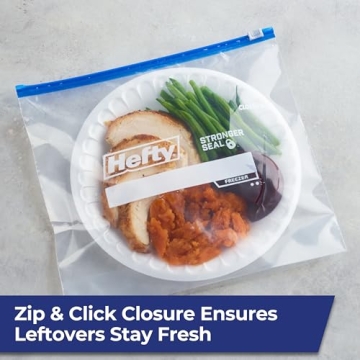 Hefty Slider Freezer Storage Bags - 56 Gallon Size