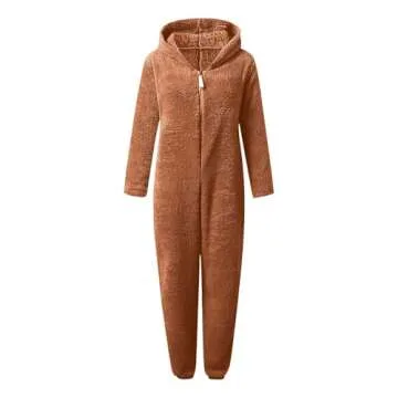 Fuzzy Sherpa Jumpsuit Pajamas for Cozy Winter Nights