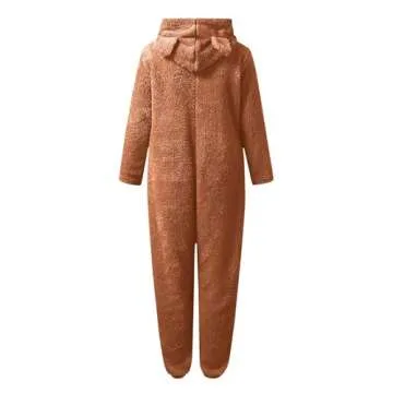 Fuzzy Sherpa Jumpsuit Pajamas for Cozy Winter Nights