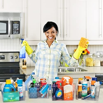 ClearSpace XL 6-Pack Clear Plastic Storage Bins for Home Organization