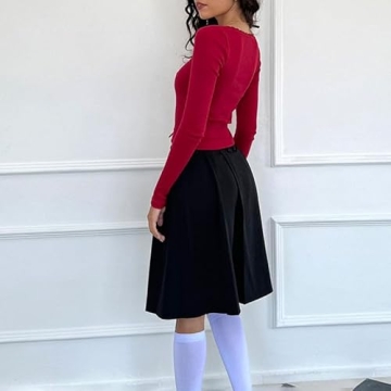 Trendy Y2K Lace Trim Shirt for Fashionable Women