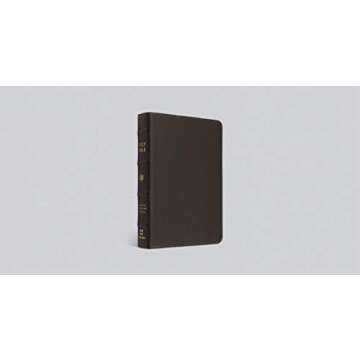 ESV Large Print Compact Bible, Red Letter - Buffalo Leather, Deep Brown