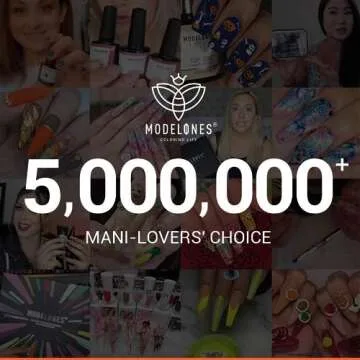 modelones Gel Nail Polish Set, 6 Colors Dark Green Red Gel Polish Kit Yellow Orange Emerald Maple Leaf Soak Off Nail Art Manicure DIY at Home Salon Holiday Gifts