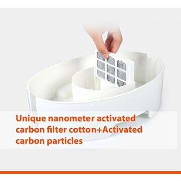 Filtered Pet Fountain Feeder with Nightlight - 3L Capacity