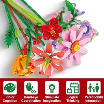 2024 Advent Calendar with 2455PCS Flower Blocks Set