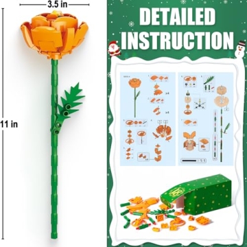 2024 Advent Calendar with 2455PCS Flower Blocks Set
