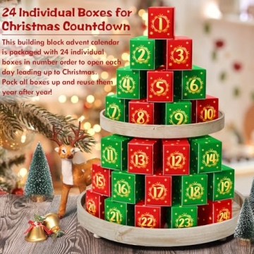 2024 Advent Calendar with 2455PCS Flower Blocks Set