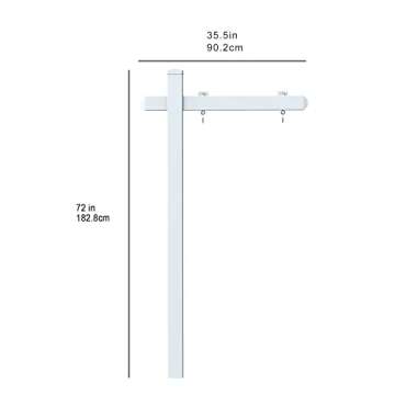 6 ft. Real Estate Sign Post Vinyl for Sale Sign for Rent Sign