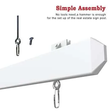 6 ft Real Estate Sign Post for Sale and Rent Signs