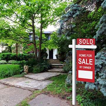 6 ft. Real Estate Sign Post Vinyl for Sale Sign for Rent Sign