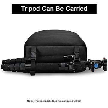 CADEN DSLR Backpack for Camera & Laptop Travel - Sleek Design