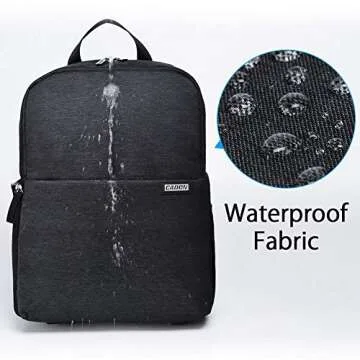 CADEN DSLR Backpack for Camera & Laptop Travel - Sleek Design