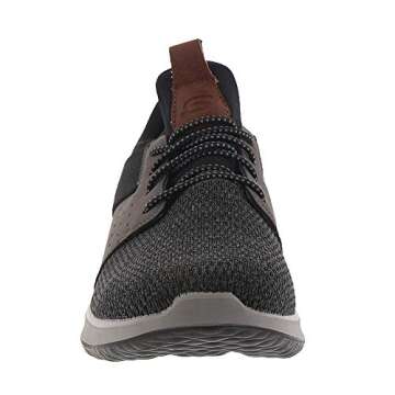 Skechers Men's Classic Fit-Delson-Camden Sneaker, Black/Grey, 10