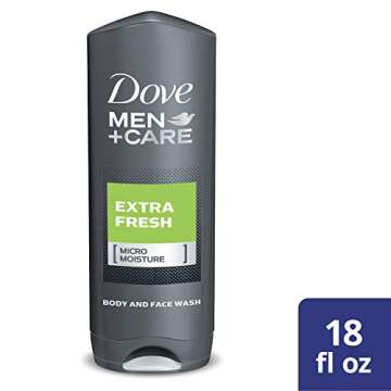 Dove Men+Care Body Wash, Extra Fresh, 18 Fl Oz(Pack of 3)
