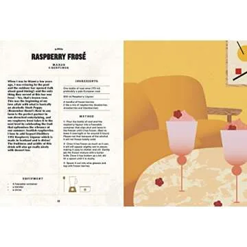 Home Bar Cocktail Book with Easy Recipes and Snacks