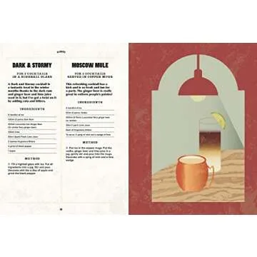 Home Bar Cocktail Book with Easy Recipes and Snacks