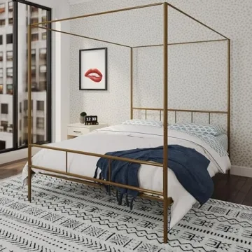 Elegant Novogratz Marion Canopy Bed for Queen Size