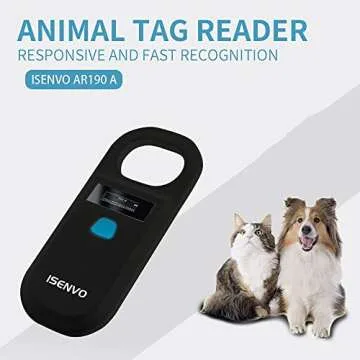 ISENVO Rechargeable Pet Microchip Scanner for All Pets