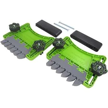 BOW Products FeatherDUO FP3 - Featherboard for Table Saws, Router Tables and Band Saws - Stackable Feather Board with EVA Feathers for Taller Material Feeds - Woodworking Tools and Safety Accessories