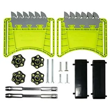 BOW Products FeatherDUO FP3 - Featherboard for Table Saws, Router Tables and Band Saws - Stackable Feather Board with EVA Feathers for Taller Material Feeds - Woodworking Tools and Safety Accessories