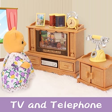 Dollhouse Furniture Set for Creative Kids 3+ Years