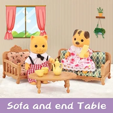 Dollhouse Furniture Set for Creative Kids 3+ Years