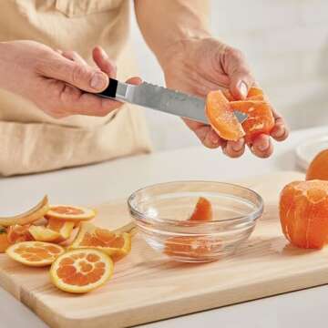 Misen Serrated Bread Knife - Effortless Slicing & Durability