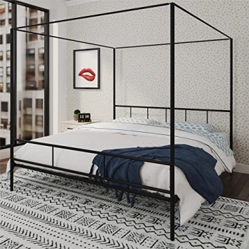 Novogratz Modern Four Poster Bed for Today’s Stylish Bedrooms