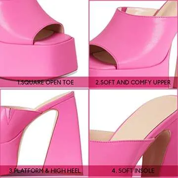 Kalstage Chunky Heeled Sandals for Women - Summer Style