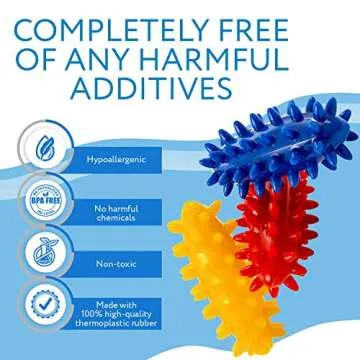 IMPRESA Spiky Sensory Rollers Pack of 3 Unbreakable Fidget Toys
