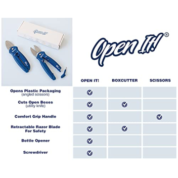 Zibra Open-It! Multi Tool: Heavy-Duty Scissors & More