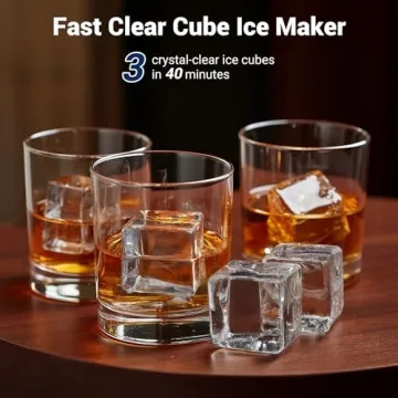 Clear Ice Cube Maker for Home - 3 Large Ice Cubes