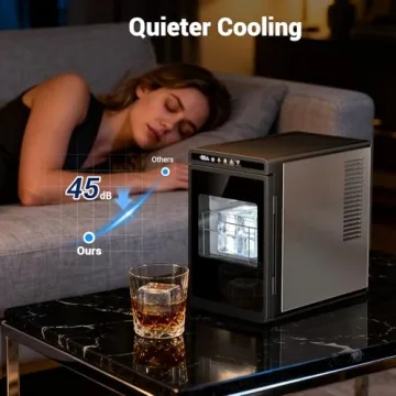 Clear Ice Cube Maker for Home - 3 Large Ice Cubes