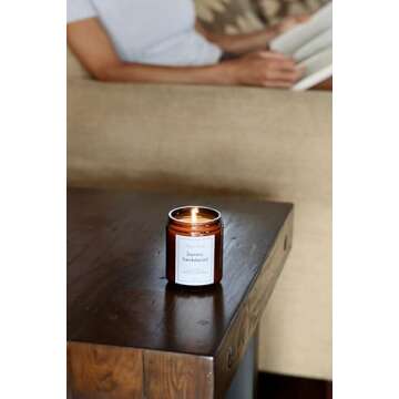 All-Natural Jasmine Sandalwood Candle Safe for Pets