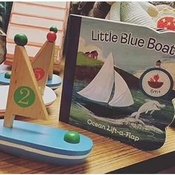 Little Blue Boat Board Book - Ocean Adventure for Babies