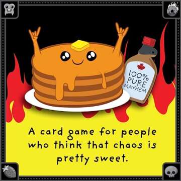 Exploding Kittens Anarchy Pancakes 2-6 Players - Ages 7+ - 5 Minutes to Play - Strategic and Chaotic Card Game - Party Game, Ideal for Family Night, Kids and Adults