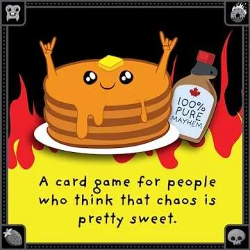 Exploding Kittens Anarchy Pancakes 2-6 Players - Ages 7+ - 5 Minutes to Play - Strategic and Chaotic Card Game - Party Game, Ideal for Family Night, Kids and Adults