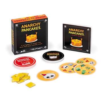 Exploding Kittens Anarchy Pancakes 2-6 Players - Ages 7+ - 5 Minutes to Play - Strategic and Chaotic Card Game - Party Game, Ideal for Family Night, Kids and Adults