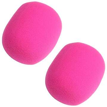 Fielect 2Pcs Foam Covers for Handheld Microphones