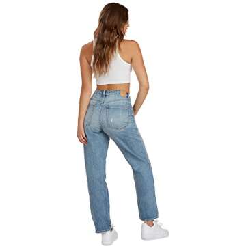Roseland Womens Fairfax 90s Vintage Wash Jeans - Breakaway