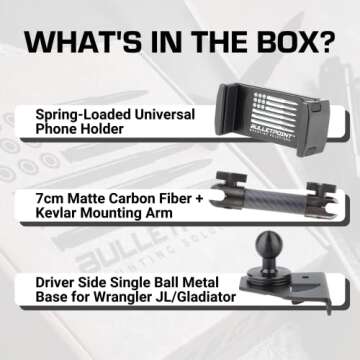 Bulletpoint Dash Mount for Jeep Wrangler JL & Gladiator